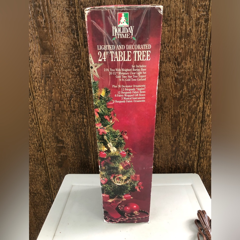 Holiday Time 24 in. Decorated Tabletop Tree